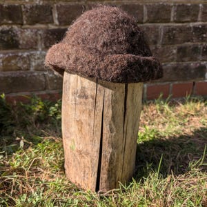 Handmade felt hat medieval tudor