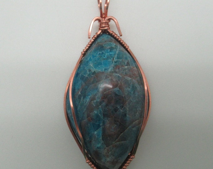 Apatite and Copper Pendant