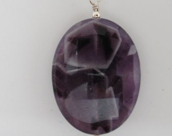 Amethyst and Sterling Pendant
