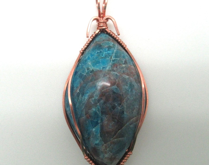 Apatite and Copper Pendant