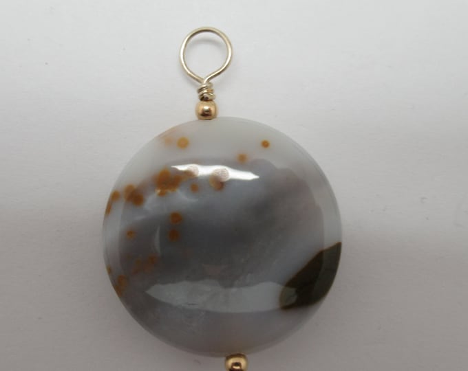 Jasper and Sterling Silver pendant