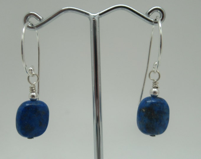 Lapis and sterling earrings