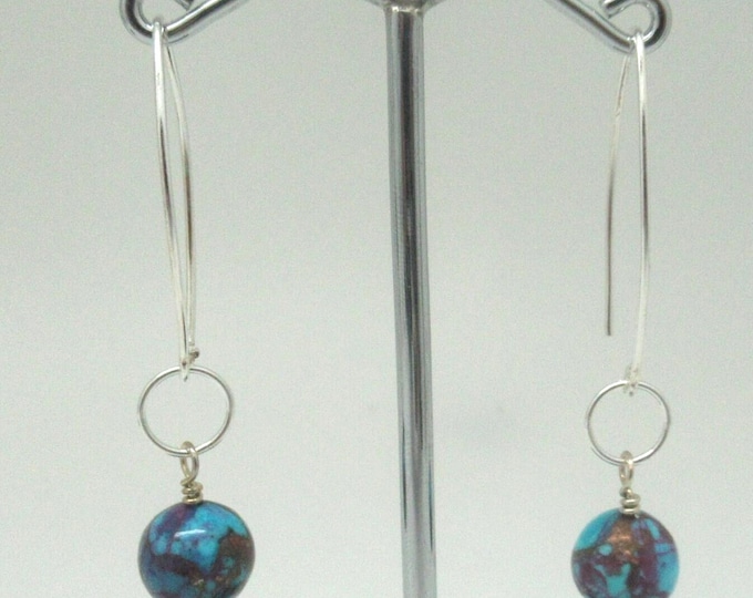 Kingman Mohave Turquoise Earrings