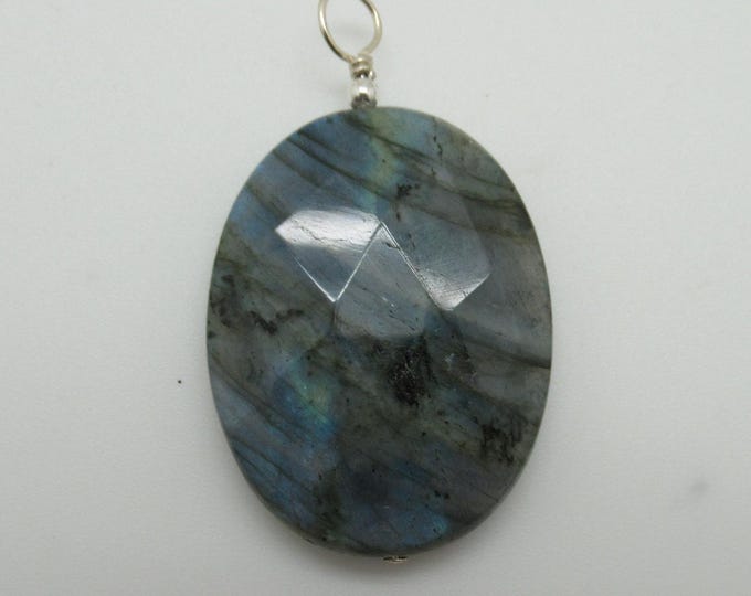 Labradorite and Sterling Pendant