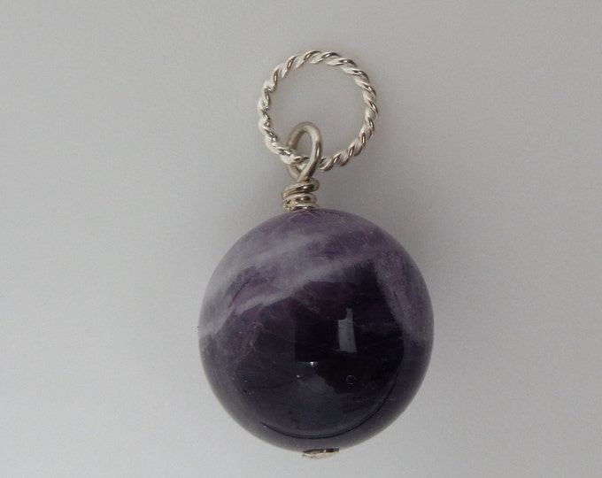 Small Amethyst and Sterling Pendant