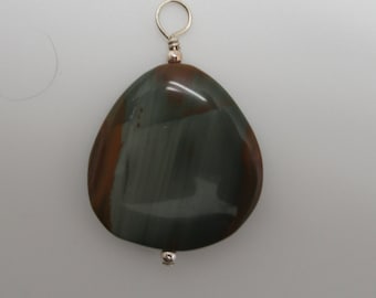 Owyhee Jasper  and Sterling Pendant