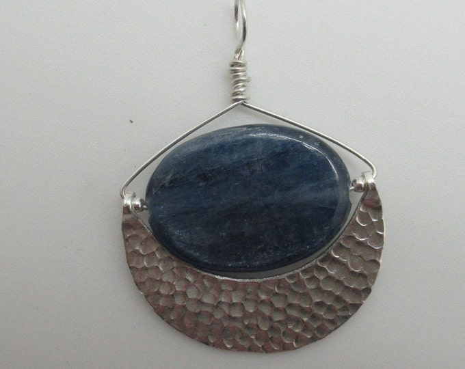 Kyanite and Thai Silver Pendant