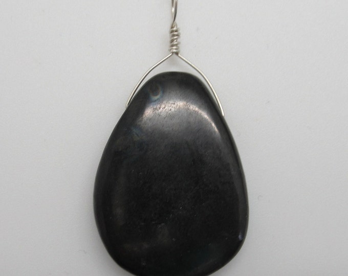 Shungite and Sterling Silver Pendant