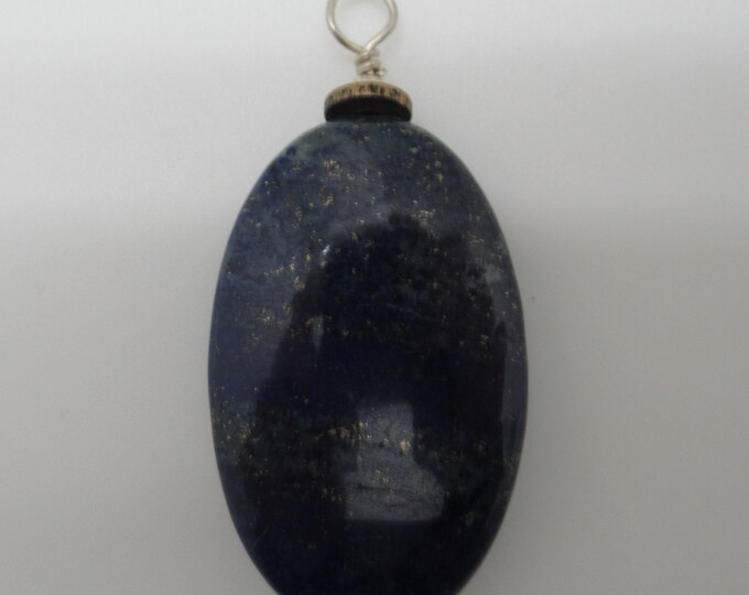 Lapis Lazuli and Sterling Pendant
