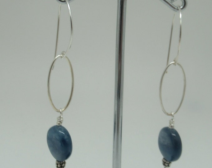 Kyanite and Sterling Silver Earrings