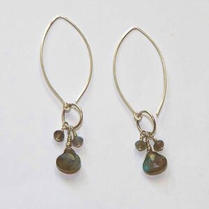Labradorite and Sterling Silver Earrings