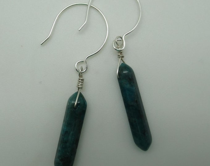 Apatite and Sterling Silver Earrings