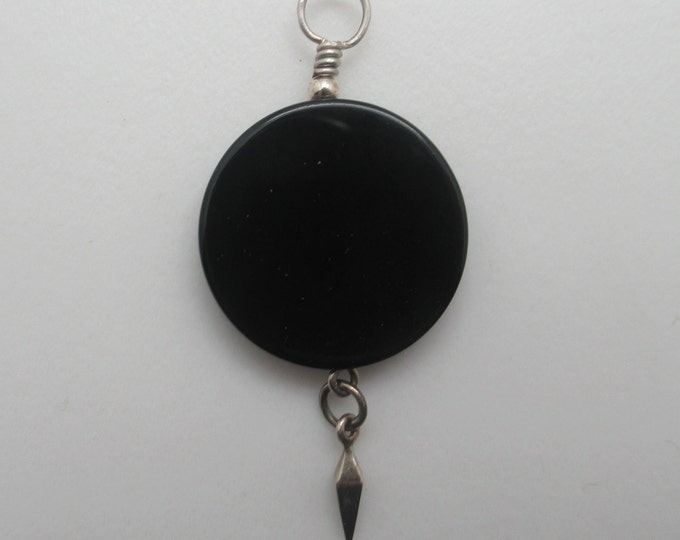 Onyx and Sterling silver Pendant