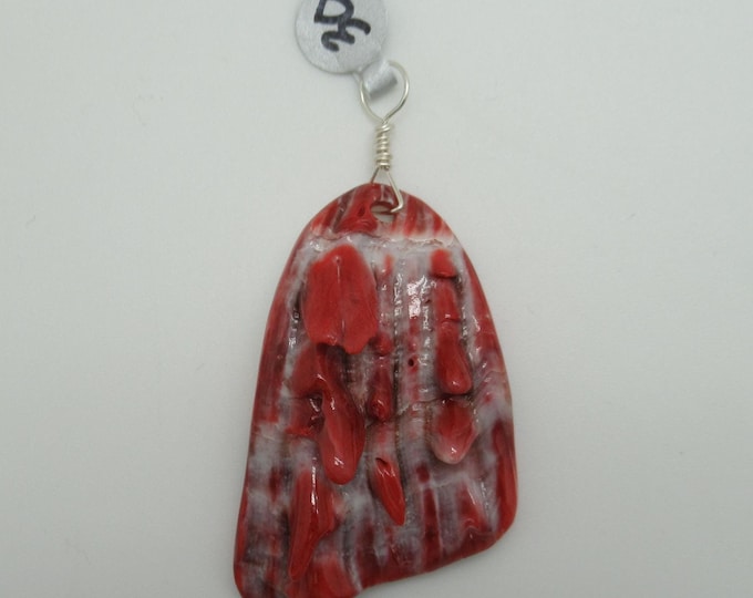 Spiny Oyster Shell and Sterling Pendant