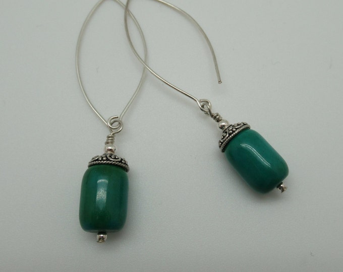 Turquoise and Sterling Silver Earrings