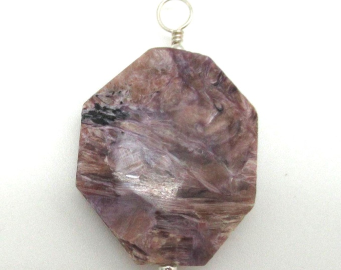 Charoite and Sterling Pendant
