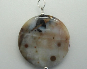 Jasper and Sterling Silver pendant