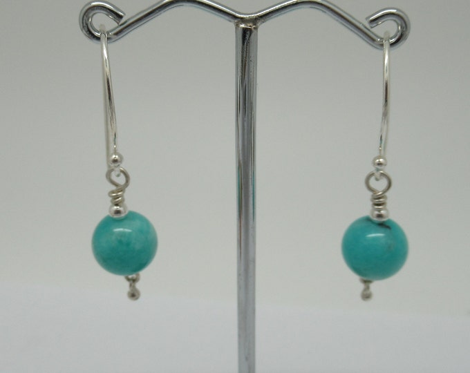 Amazonite and Sterling Earrings