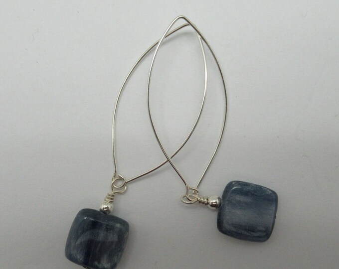 Kyanite and Sterling Silver Earrings