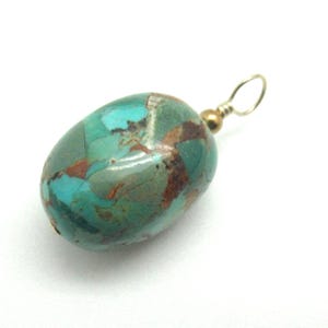 Kingman Turquoise and Sterling Silver Pendant