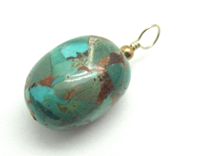 Kingman Turquoise and Sterling Silver Pendant