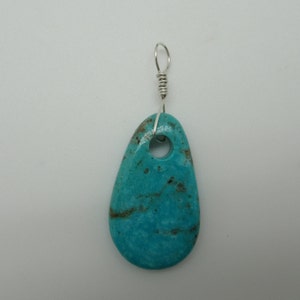 Kingman Turquoise Sterling Silver Pendant