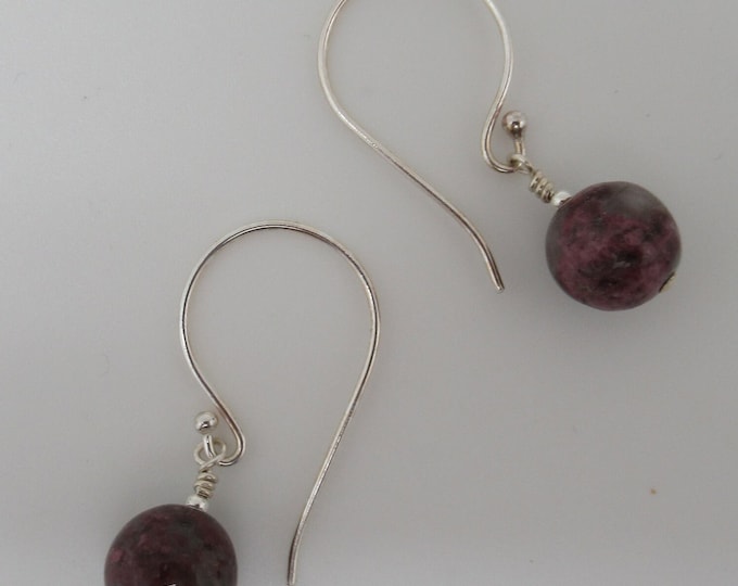 Tourmaline and Sterling Silver Earrings