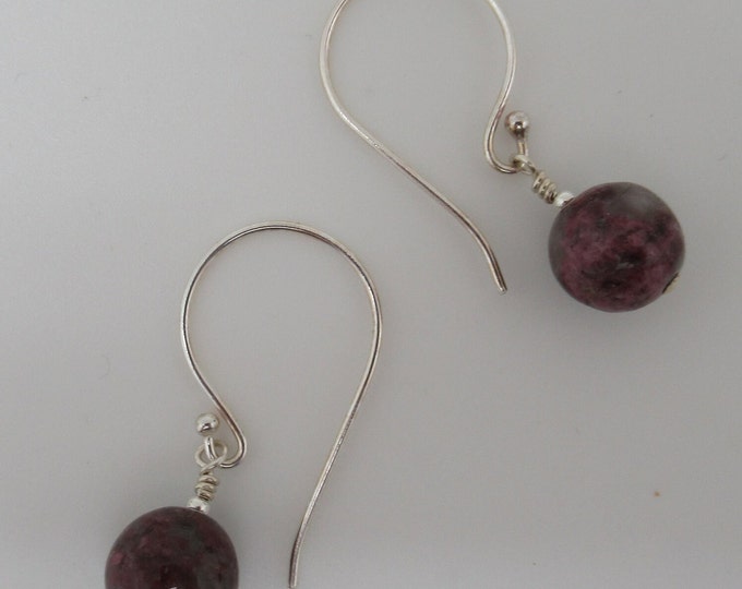 Tourmaline and Sterling Silver Earrings