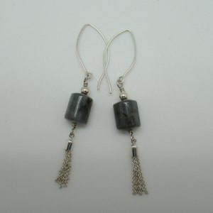 Labradorite and Sterling Silver Earrings