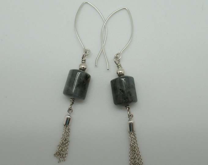 Labradorite and Sterling Silver Earrings