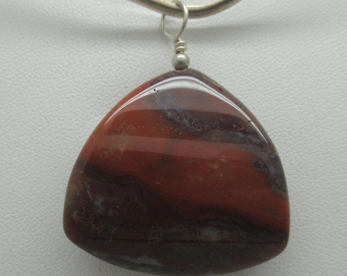 Polychrome Jasper and Sterling Silver Pendant