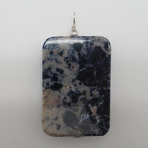 Sodalite and Sterling Pendant
