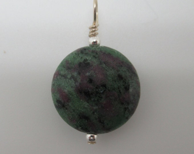 Ruby in Zoisite and Sterling Pendant