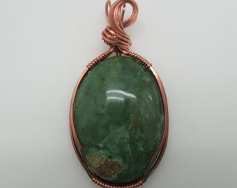 African Green Opal Pendant