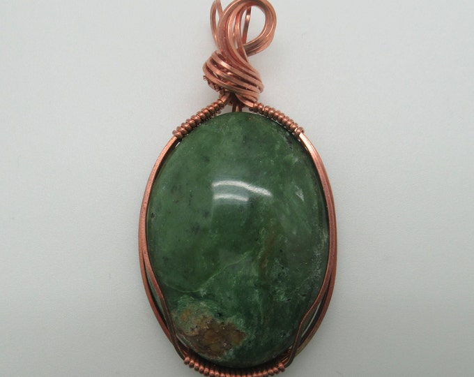 African Green Opal Pendant