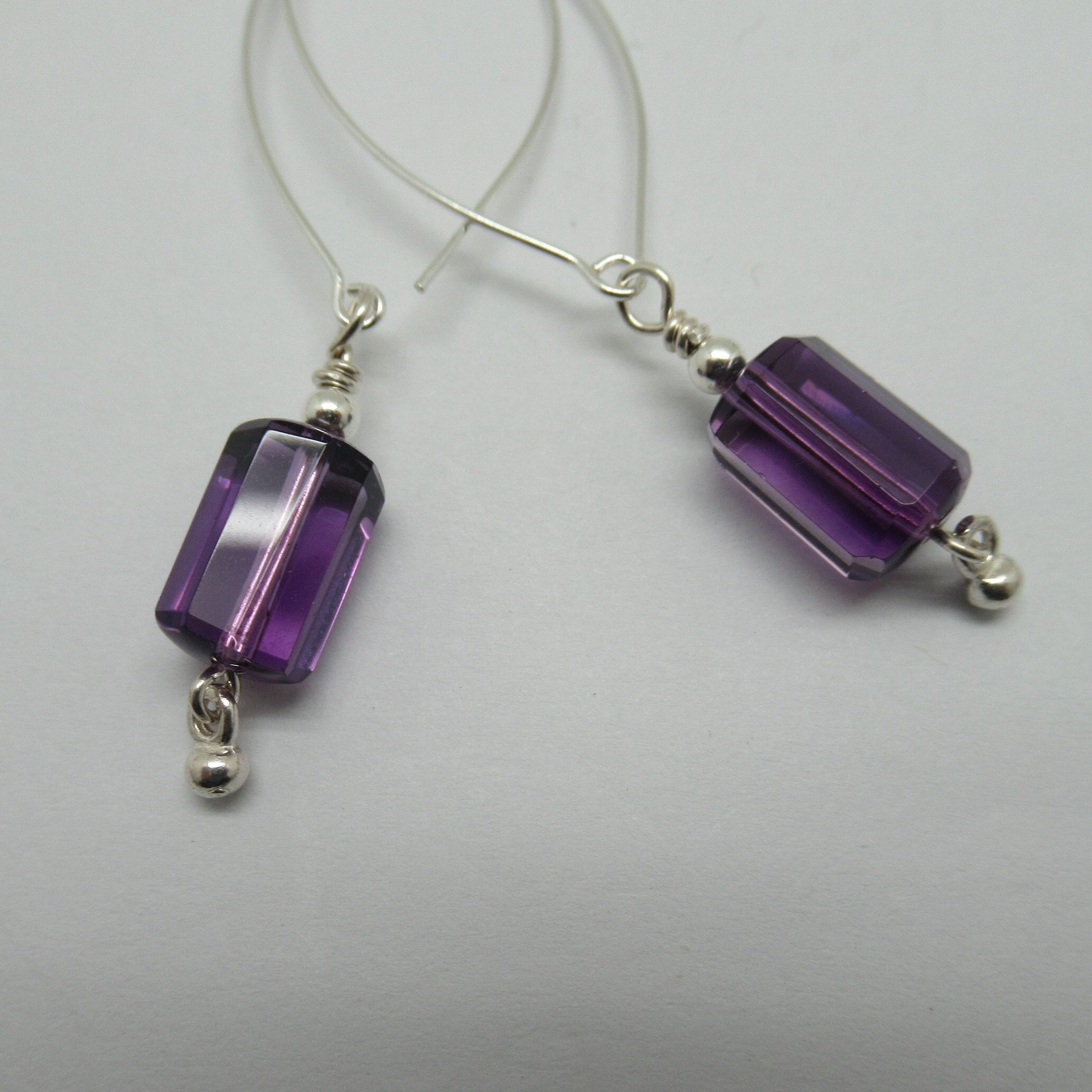 Amethyst and Sterling Silver Earrings