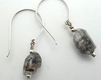 Herkimer Diamond (crystal quartz) and Sterling Silver Earrings