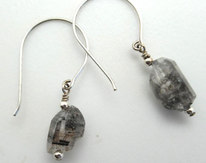 Herkimer Diamond (crystal quartz) and Sterling Silver Earrings
