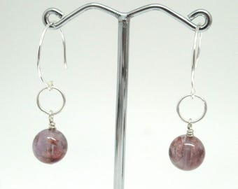 Super 7 and Sterling Earrings