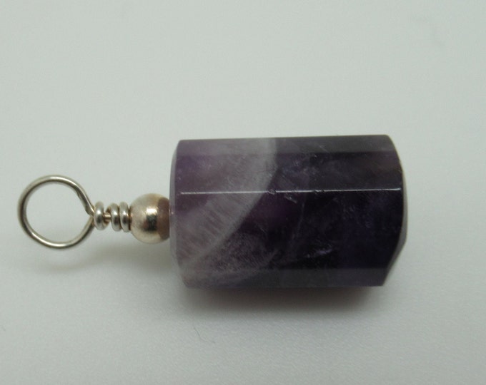 Small Amethyst and Sterling Pendant