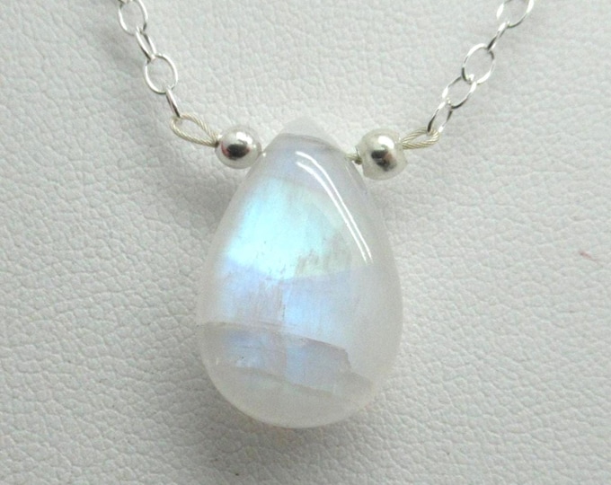 Moonstone and Sterling Silver Necklace