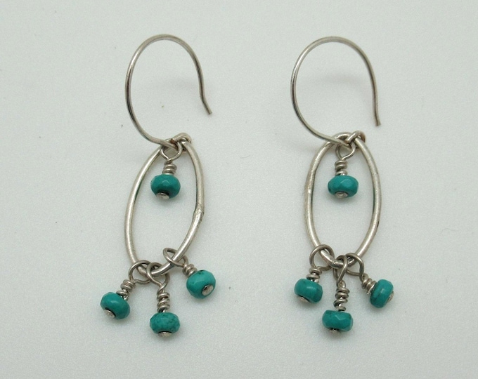 CLEARANCE Turquoise and Sterling Silver Earrings