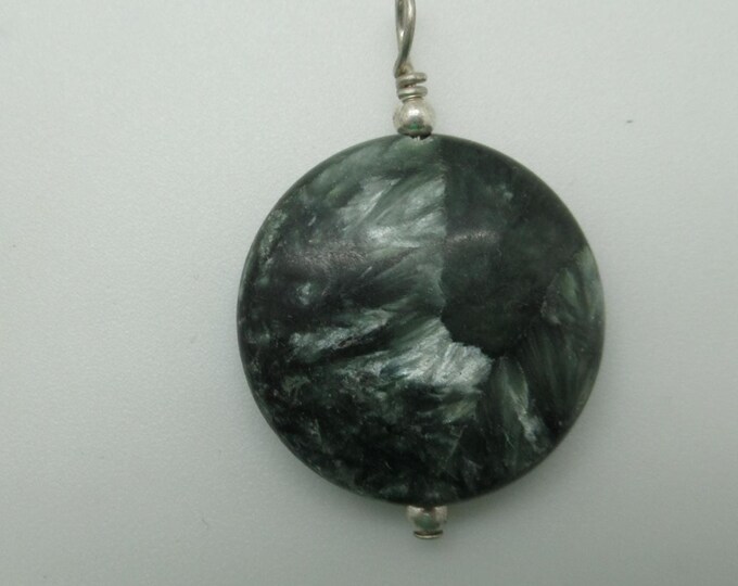 Natural Seraphinite Pendant  Serafina