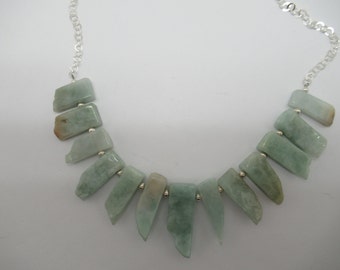 Amazonite and Sterling Necklace