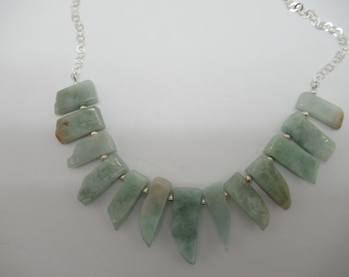 Amazonite and Sterling Necklace