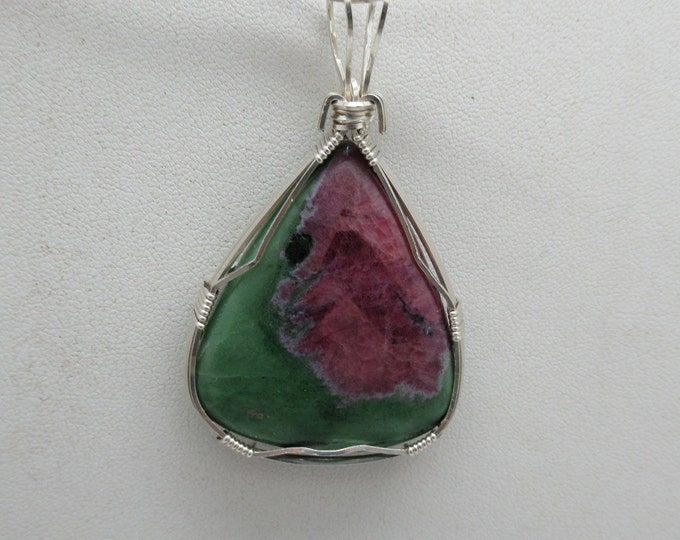 Ruby in Zoisite and Sterling Pendant