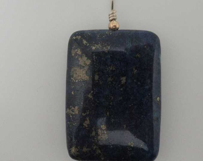 Lapis lazuli and sterling silver pendant