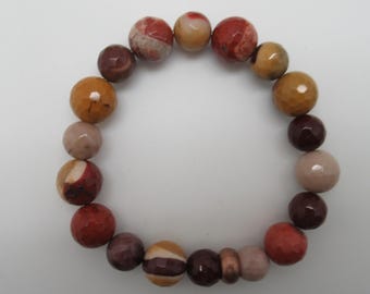 Mookite Jasper Stretch Bracelet