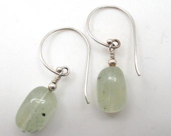 Prehnite and Sterling Earrings