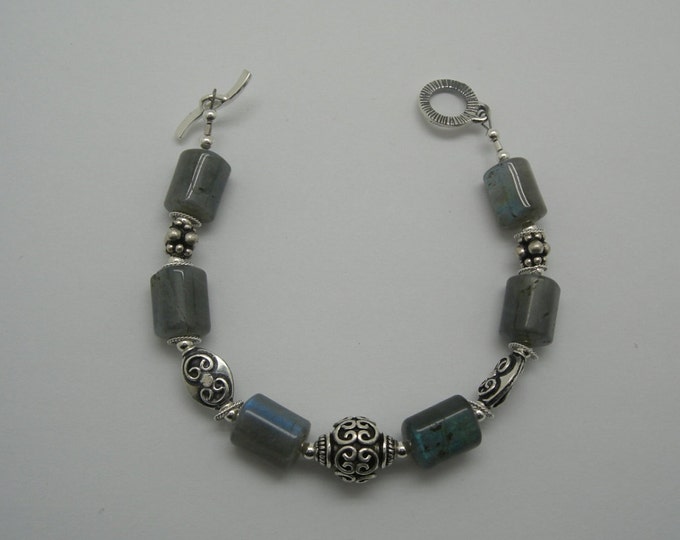 Labradorite and Sterling Bracelet